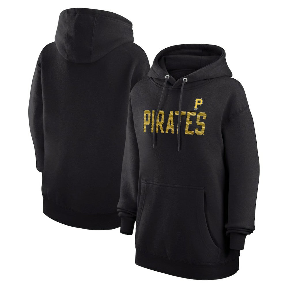 Pittsburgh Pirates G-III 4Her by Carl Banks Women's Dot Print Pullover Hoodie - Black - MLB Sale