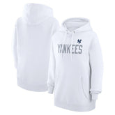 New York Yankees G-III 4Her by Carl Banks Women's Dot Print Pullover Hoodie - White - MLB Lifestyle