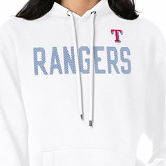 Texas Rangers G-III 4Her by Carl Banks Women's Dot Print Pullover Hoodie - White - MLB Discount