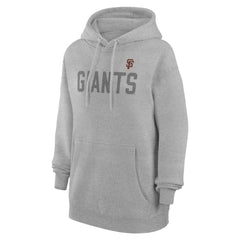 San Francisco Giants G-III 4Her by Carl Banks Women's Dot Print Pullover Hoodie - Gray - MLB Lifestyle