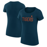Detroit Tigers G-III 4Her by Carl Banks Women's Super-Slim Fit Lightweight Dot Print T-Shirt - Navy - MLB Online