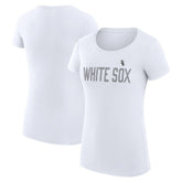 Chicago White Sox G-III 4Her by Carl Banks Women's Super-Slim Fit Lightweight Dot Print T-Shirt - White - MLB Online