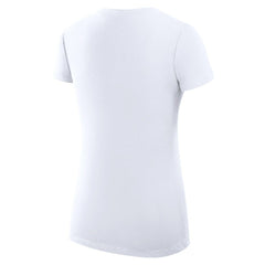 Miami Marlins G-III 4Her by Carl Banks Women's Super-Slim Fit Lightweight Dot Print V-Neck T-Shirt - White - MLB Sale