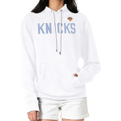 New York Knicks G-III 4Her by Carl Banks Women's Dot Print Pullover Hoodie White