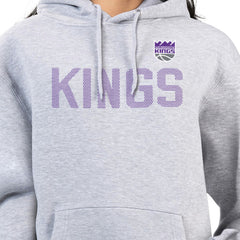 Sacramento Kings G-III 4Her by Carl Banks Women's Dot Print Pullover Hoodie Heather Gray
