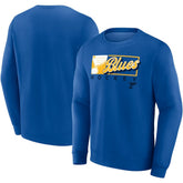 St. Louis Blues Fanatics Focus Fleece Pullover Sweatshirt - Blue - NHL 200582280
