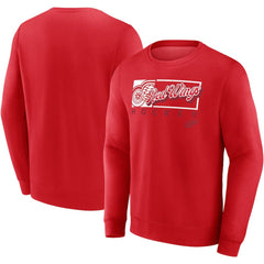 Detroit Red Wings Fanatics Focus Fleece Pullover Sweatshirt - Red - NHL 200582285