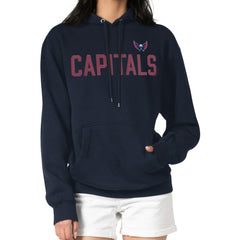 Washington Capitals G-III 4Her by Carl Banks Women's Dot Print Pullover Hoodie - Navy - NHL 200582334