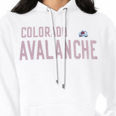 Colorado Avalanche G-III 4Her by Carl Banks Women's Dot Print Pullover Hoodie - White - NHL 200582360