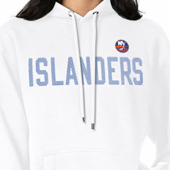 New York Islanders G-III 4Her by Carl Banks Women's Dot Print Pullover Hoodie - White - NHL 200582378