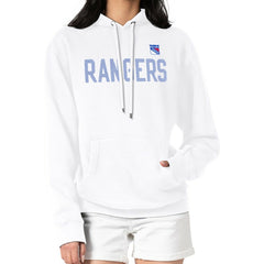 New York Rangers G-III 4Her by Carl Banks Women's Dot Print Pullover Hoodie - White - NHL 200582380