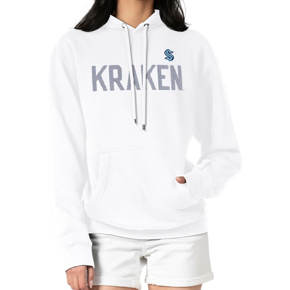 Seattle Kraken G-III 4Her by Carl Banks Women's Dot Print Pullover Hoodie - White - NHL 200582389