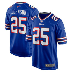 Nike Ty Johnson Buffalo Bills Team Game Jersey Royal