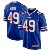 Nike DaShaun White Buffalo Bills Team Game Jersey Royal