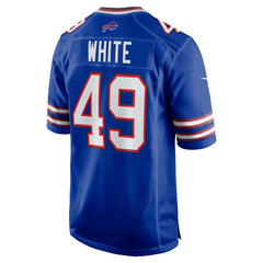 Nike DaShaun White Buffalo Bills Team Game Jersey Royal