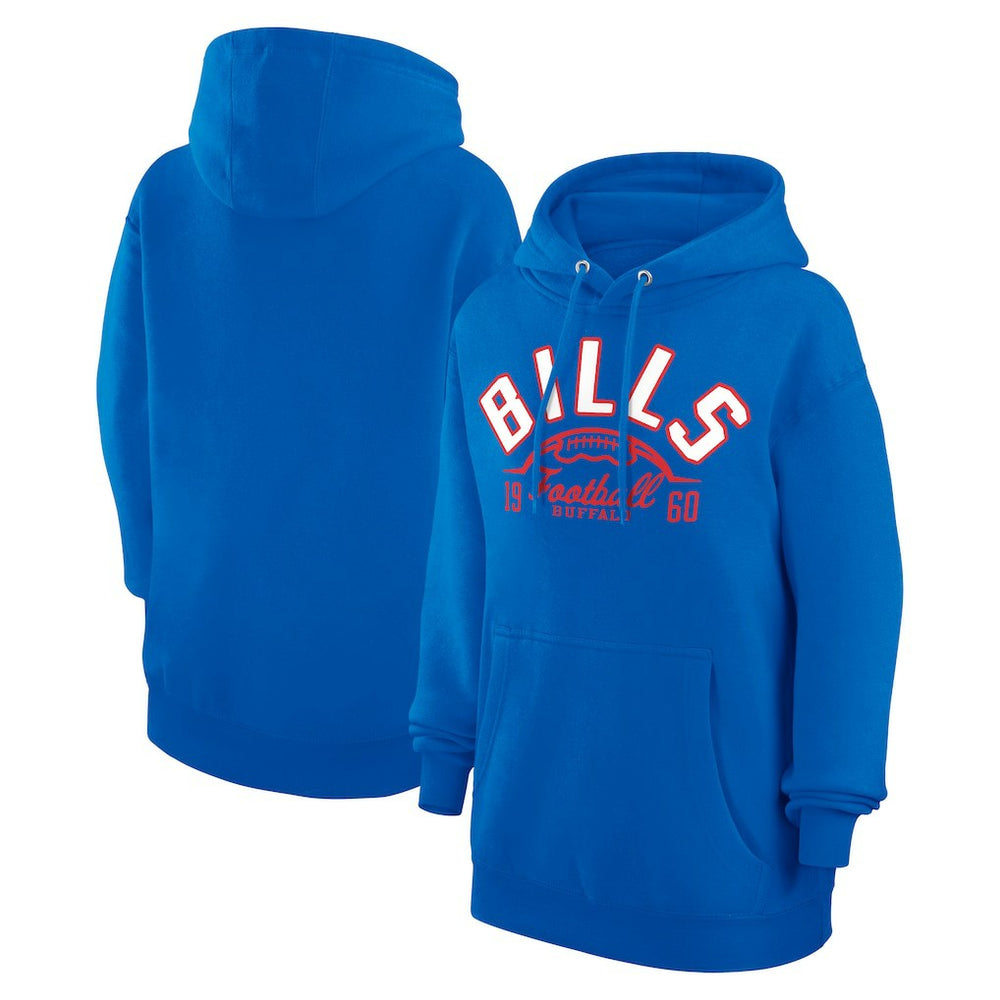 Buffalo Bills Starter Unisex Half Ball Team Fleece Pullover Hoodie Royal
