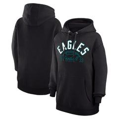 Philadelphia Eagles Starter Unisex Half Ball Team Fleece Pullover Hoodie Black