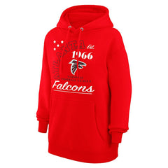 Atlanta Falcons Starter Unisex Arch Team Fleece Pullover Hoodie Red