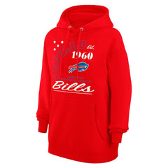 Buffalo Bills Starter Unisex Arch Team Fleece Pullover Hoodie Red