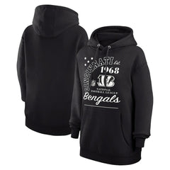 Cincinnati Bengals Starter Unisex Arch Team Fleece Pullover Hoodie Black