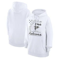 Atlanta Falcons Starter Unisex Arch Team Fleece Pullover Hoodie White