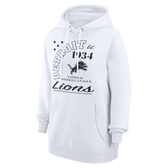 Detroit Lions Starter Unisex Arch Team Fleece Pullover Hoodie White