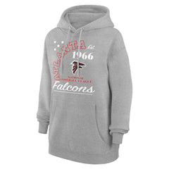 Atlanta Falcons Starter Unisex Arch Team Fleece Pullover Hoodie Heather Gray