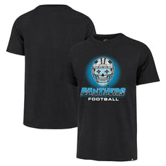 47 brand Carolina Panthers '47 Sugar Skull T-Shirt Black
