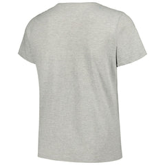Fanatics New Orleans Saints Women's Plus Size Arch Over Logo T-Shirt Heather Gray