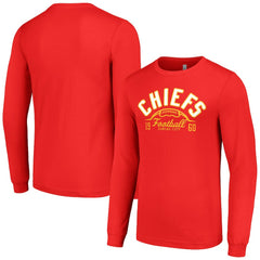 Kansas City Chiefs Starter Half Ball Team Long Sleeve T-Shirt Red
