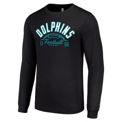 Miami Dolphins Starter Half Ball Team Long Sleeve T-Shirt Black
