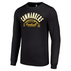 Washington Commanders Starter Half Ball Team Long Sleeve T-Shirt Black