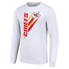 Kansas City Chiefs Starter Color Scratch Long Sleeve T-Shirt White