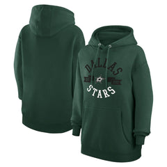 Dallas Stars G-III 4Her by Carl Banks Women's City Graphic Fleece Pullover Hoodie - Green - NHL 200592867