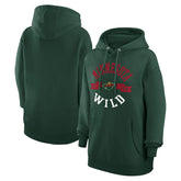 Minnesota Wild G-III 4Her by Carl Banks Women's City Graphic Fleece Pullover Hoodie - Green - NHL 200592868