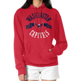 Washington Capitals G-III 4Her by Carl Banks Women's City Graphic Fleece Pullover Hoodie - Red - NHL 200592883