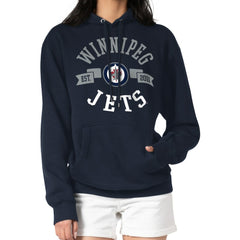 Winnipeg Jets G-III 4Her by Carl Banks Women's City Graphic Fleece Pullover Hoodie - Navy - NHL 200592893