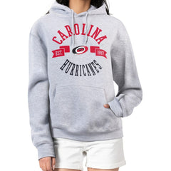 Carolina Hurricanes G-III 4Her by Carl Banks Women's City Graphic Fleece Pullover Hoodie - Heather Gray - NHL 200592898