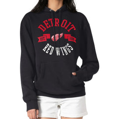 Detroit Red Wings G-III 4Her by Carl Banks Women's City Graphic Fleece Pullover Hoodie - Black - NHL 200592914