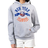 New York Islanders G-III 4Her by Carl Banks Women's City Graphic Fleece Pullover Hoodie - Heather Gray - NHL 200592921