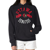 Ottawa Senators G-III 4Her by Carl Banks Women's City Graphic Fleece Pullover Hoodie - Black - NHL 200592922