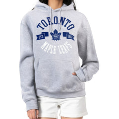 Toronto Maple Leafs G-III 4Her by Carl Banks Women's City Graphic Fleece Pullover Hoodie - Heather Gray - NHL 200592938
