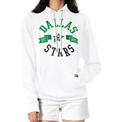 Dallas Stars G-III 4Her by Carl Banks Women's City Graphic Fleece Pullover Hoodie - White - NHL 200592951