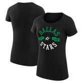 Dallas Stars G-III 4Her by Carl Banks Women's Super-Slim Fit Lightweight City Graphic Sport Crewneck T-Shirt - Black - NHL 200593023