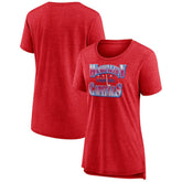 Washington Capitals Women's Crash the Net Tri-Blend T-Shirt - Red - NHL 200593139