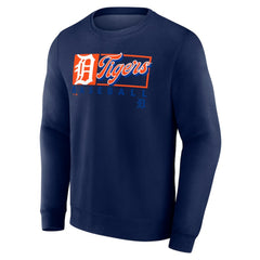 Detroit Tigers Fanatics Focus Fleece Pullover Sweatshirt - Navy - Fanatics Lifestyle