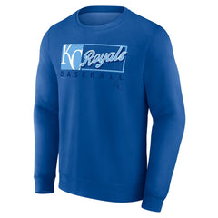Kansas City Royals Fanatics Focus Fleece Pullover Sweatshirt - Royal - Fanatics Lifestyle
