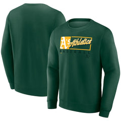 Athletics Fanatics Focus Fleece Pullover Sweatshirt - Green - Fanatics Discount