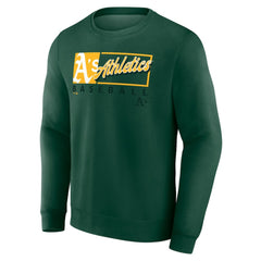 Athletics Fanatics Focus Fleece Pullover Sweatshirt - Green - Fanatics Discount