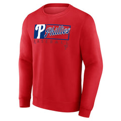 Philadelphia Phillies Fanatics Focus Fleece Pullover Sweatshirt - Red - Fanatics Lifestyle